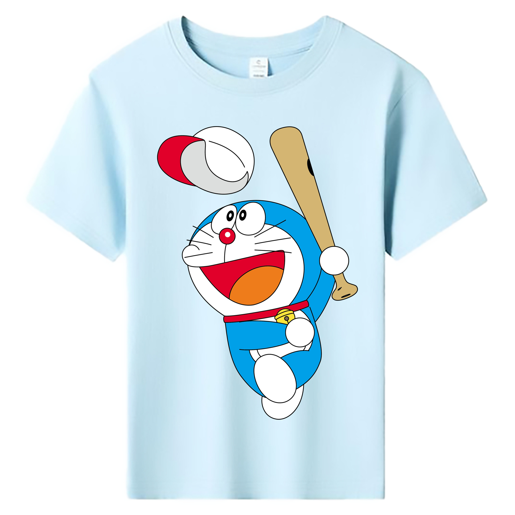 （画像用） ドラえもん Doraemon 綿100％キッズTシャツ（フロントプリント）